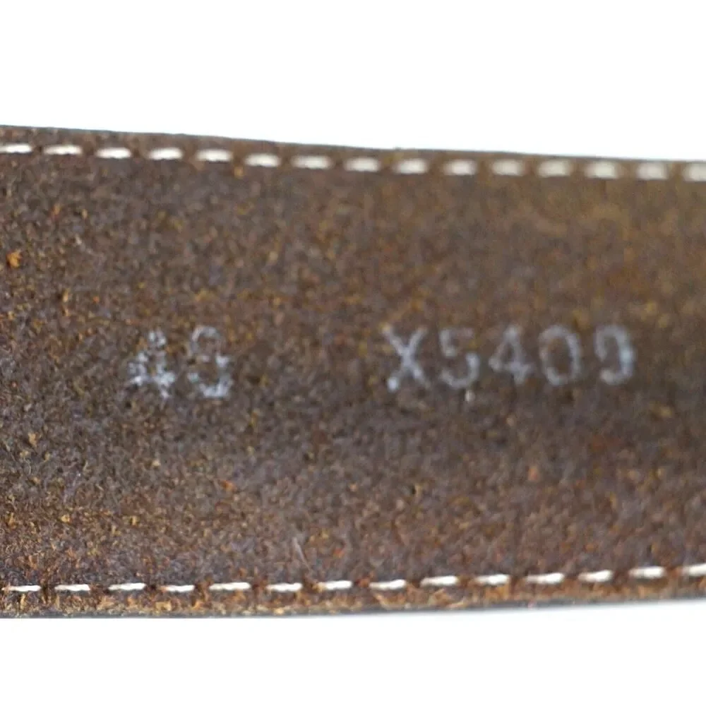 Silver Creek BROWN GENUINE LEATHER 1 3/8